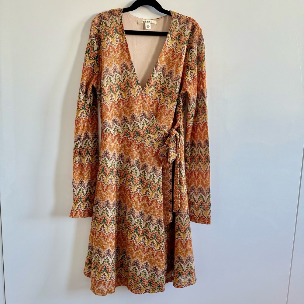 Mi Ami Long Sleeve Wrap Dress